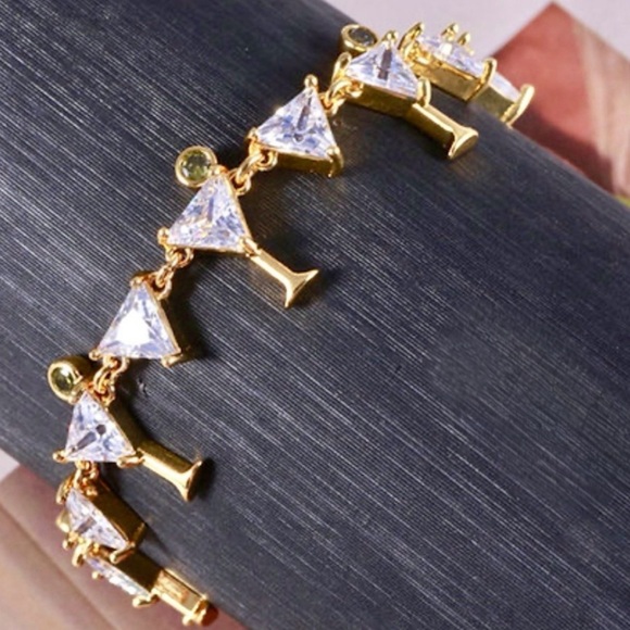 $178 Kate Spade Shaken Or Stirred Martini Tennis Bracelet - Picture 4 of 5